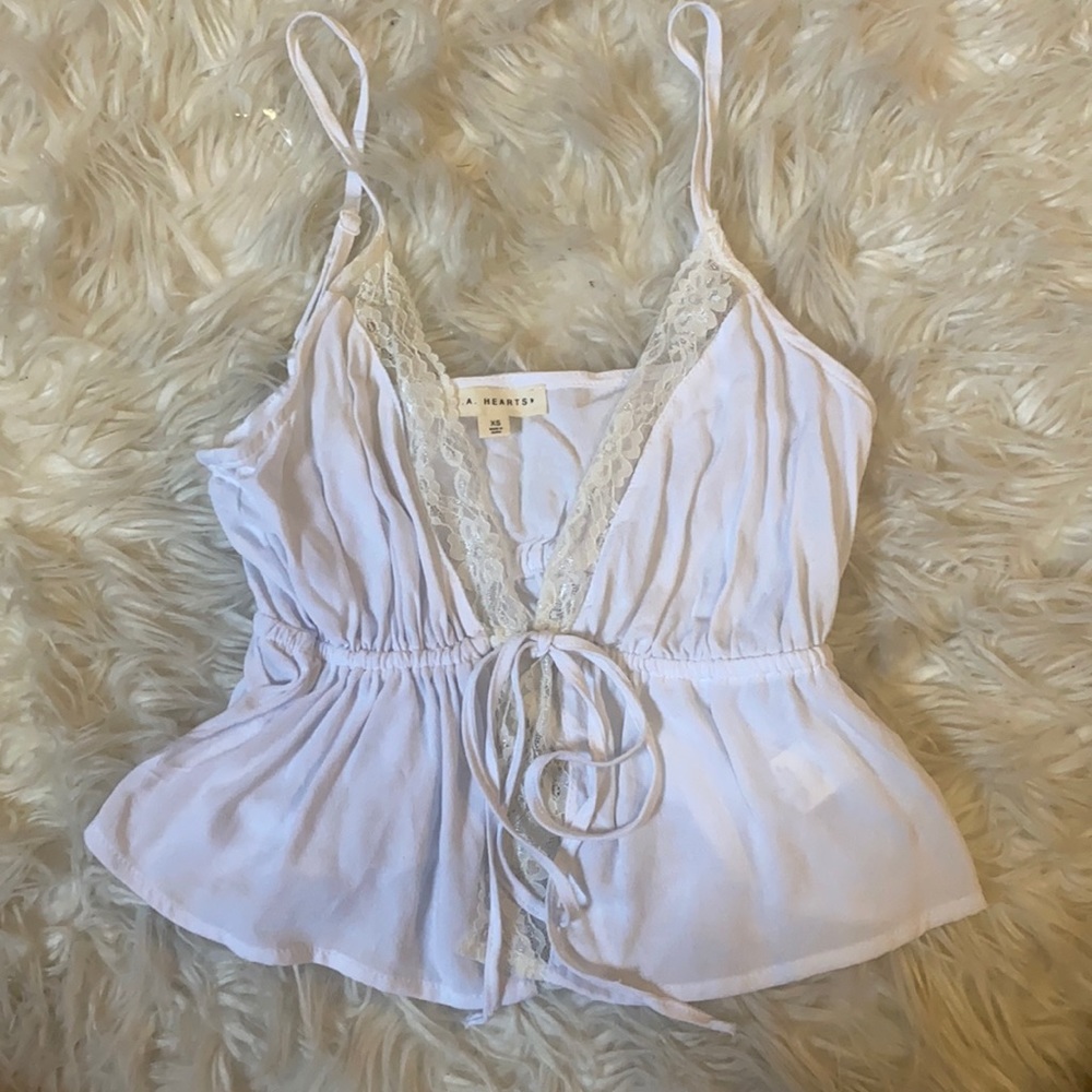 Pacsun lace tie top